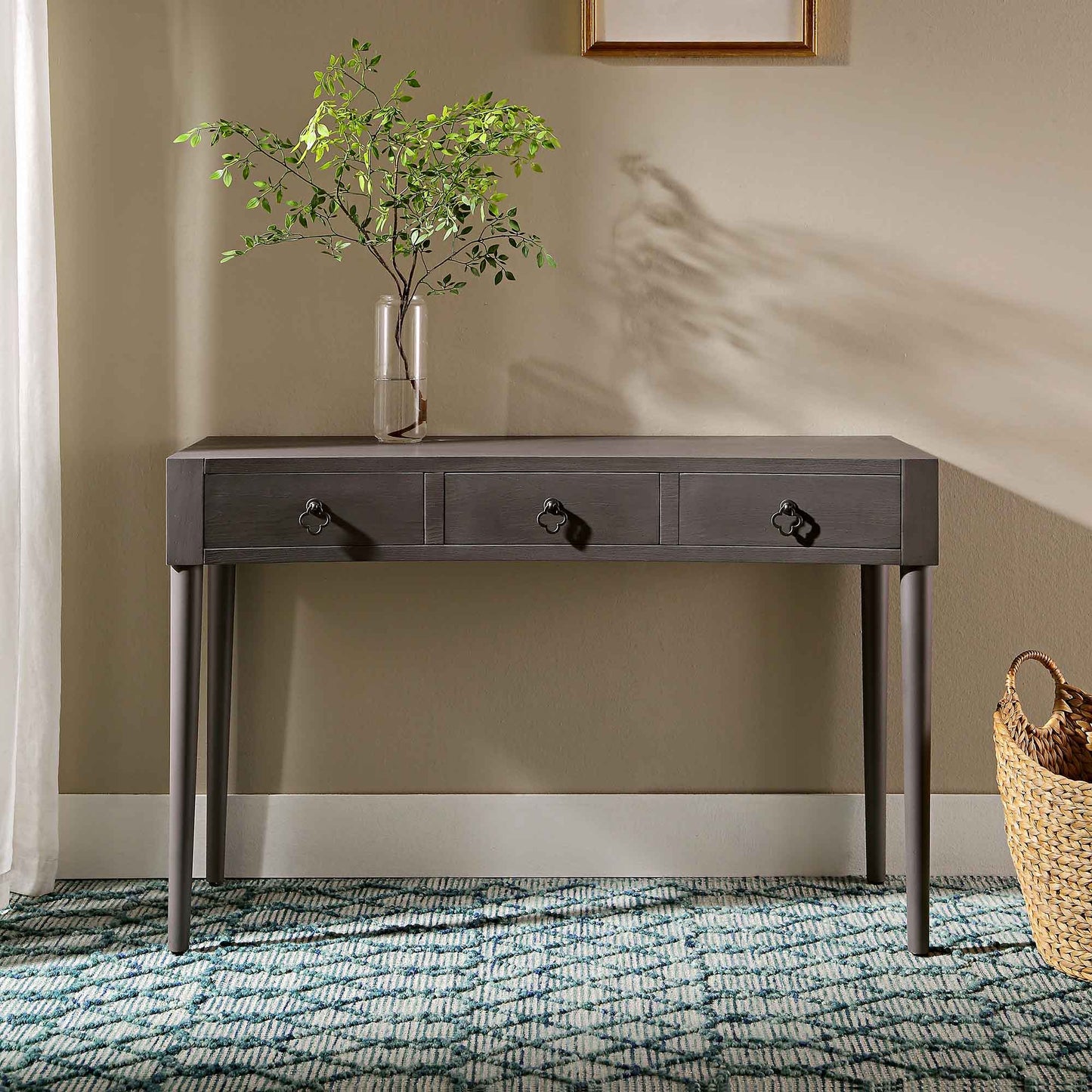 Coiffeuse concave Thalia, chêne argenté