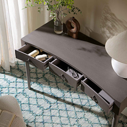 Coiffeuse concave Thalia, chêne argenté