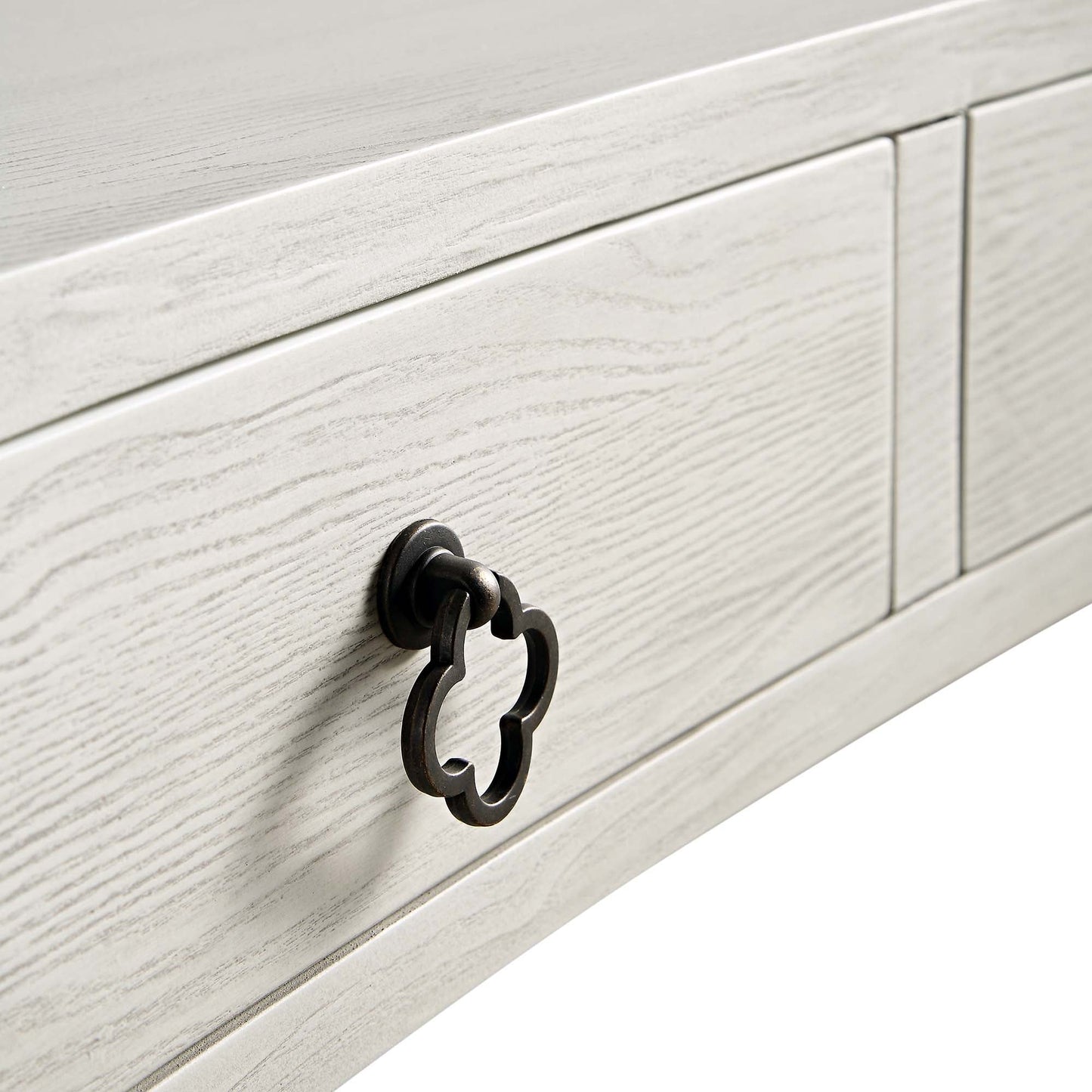 Coiffeuse concave Thalia, blanc délavé