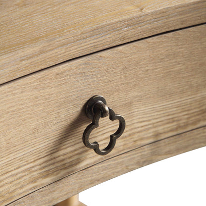 Table de chevet concave Thalia à 1 tiroir, naturelle