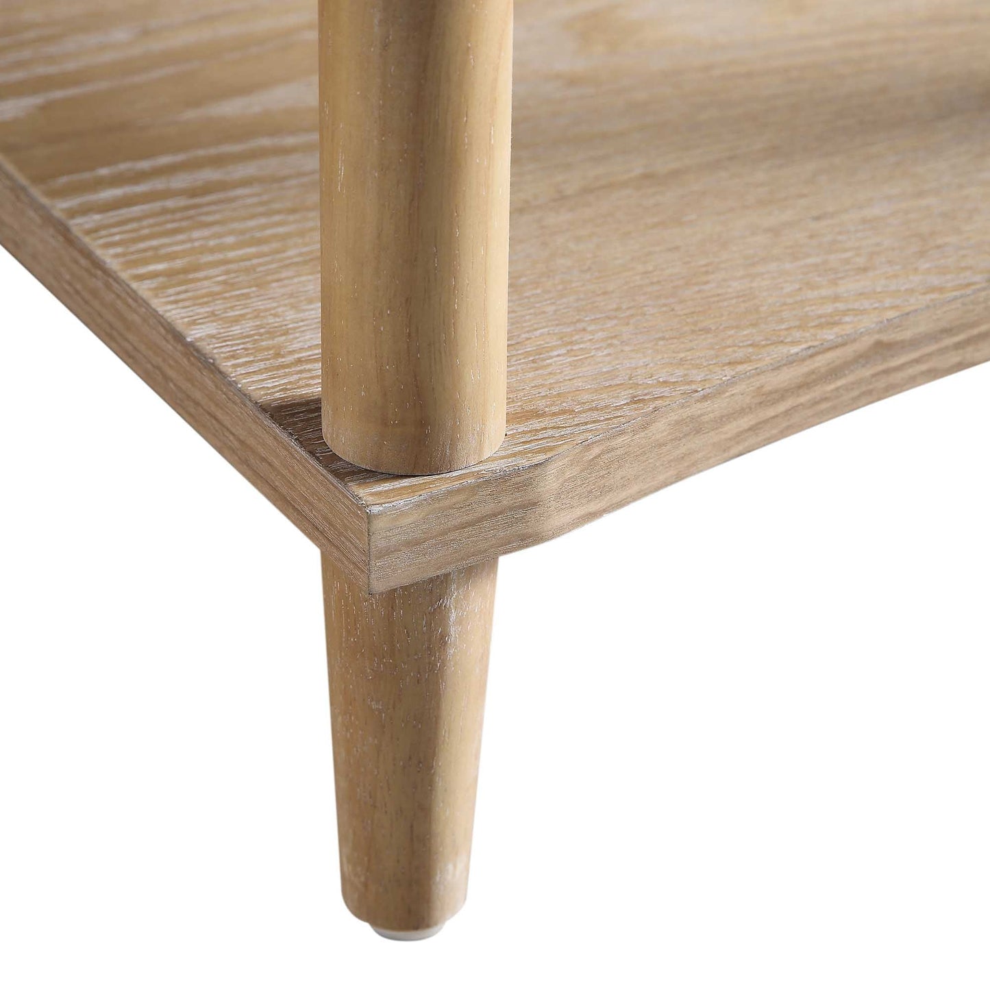 Table de chevet concave Thalia à 1 tiroir, naturelle