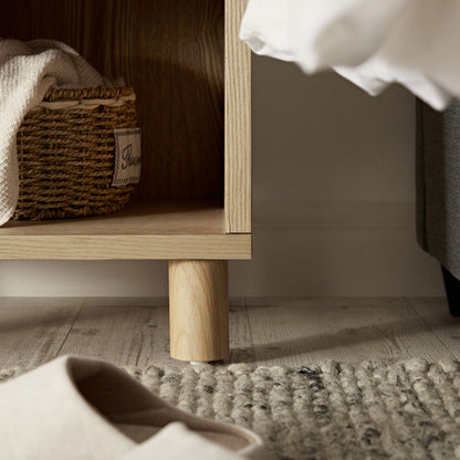 Table de chevet Maude 1 tiroir, frêne naturel