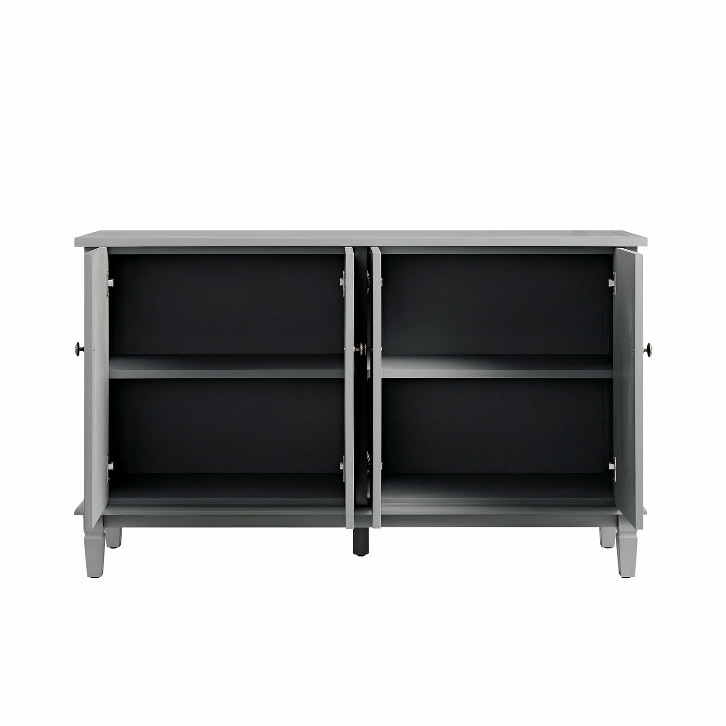 Grand buffet sculpté Chantilly gris moyen