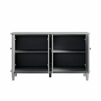 Grand buffet sculpté Chantilly gris moyen