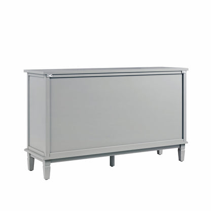 Grand buffet sculpté Chantilly gris moyen