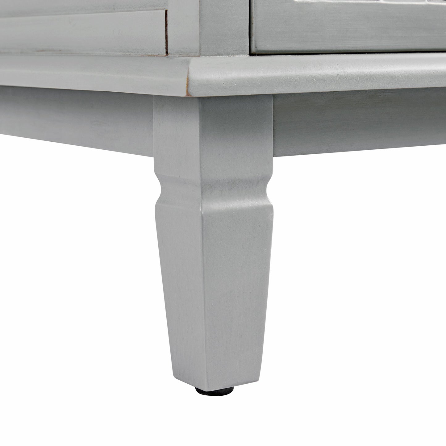 Grand buffet sculpté Chantilly gris moyen