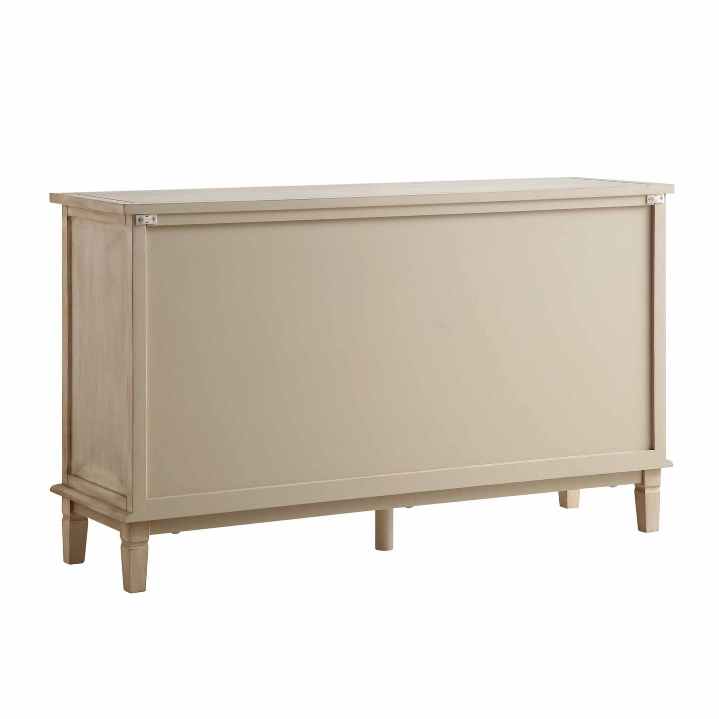 Grand buffet sculpté blanchi à la chaux de Chantilly