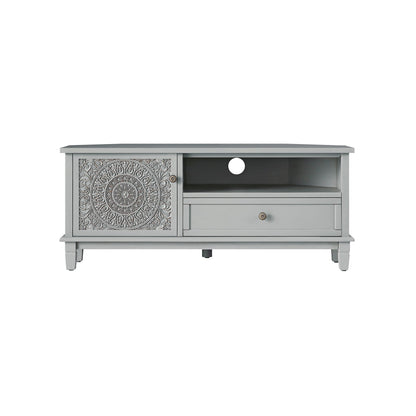 Meuble TV d'angle Chantilly gris moyen