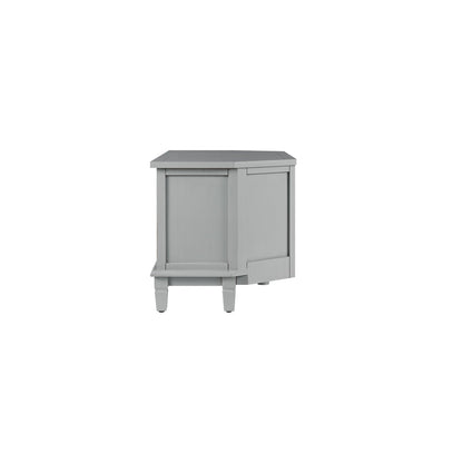 Meuble TV d'angle Chantilly gris moyen
