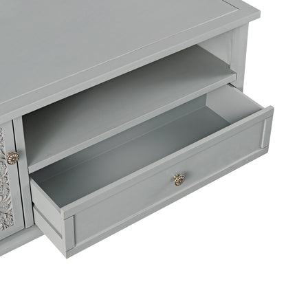 Meuble TV d'angle Chantilly gris moyen