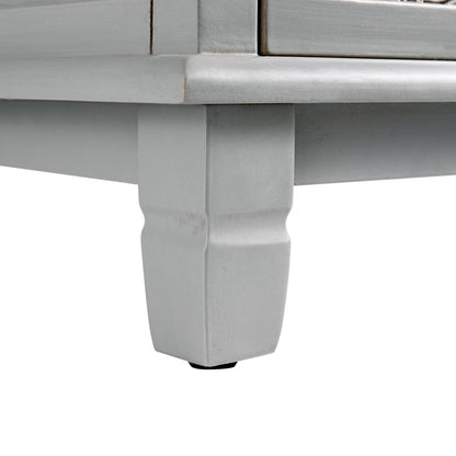 Meuble TV Chantilly gris moyen 150 cm de large