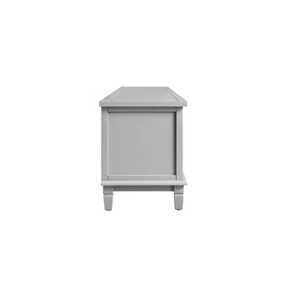 Meuble TV Chantilly gris moyen 200 cm de large