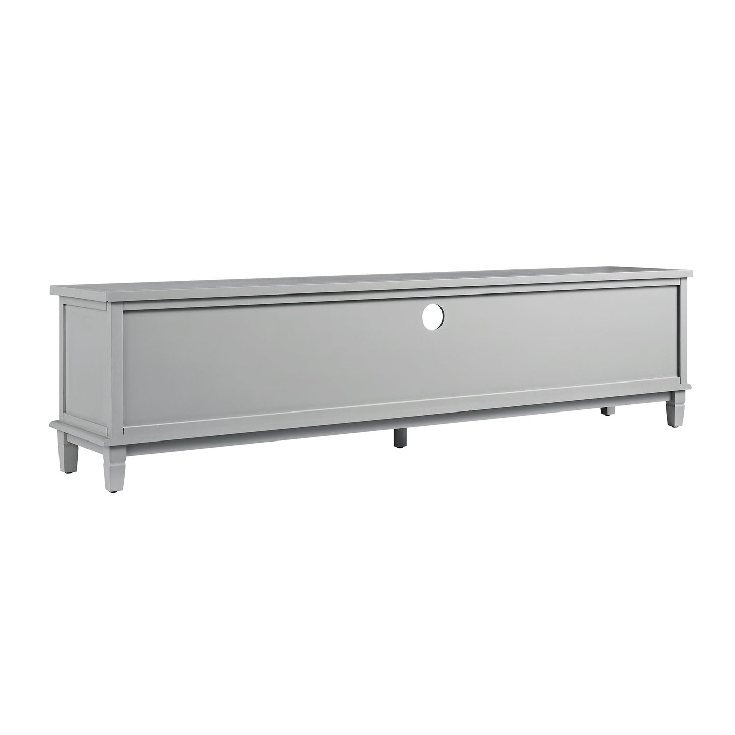 Meuble TV Chantilly gris moyen 200 cm de large