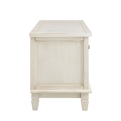 Meuble TV Chantilly blanchi à la chaux de 200 cm de large