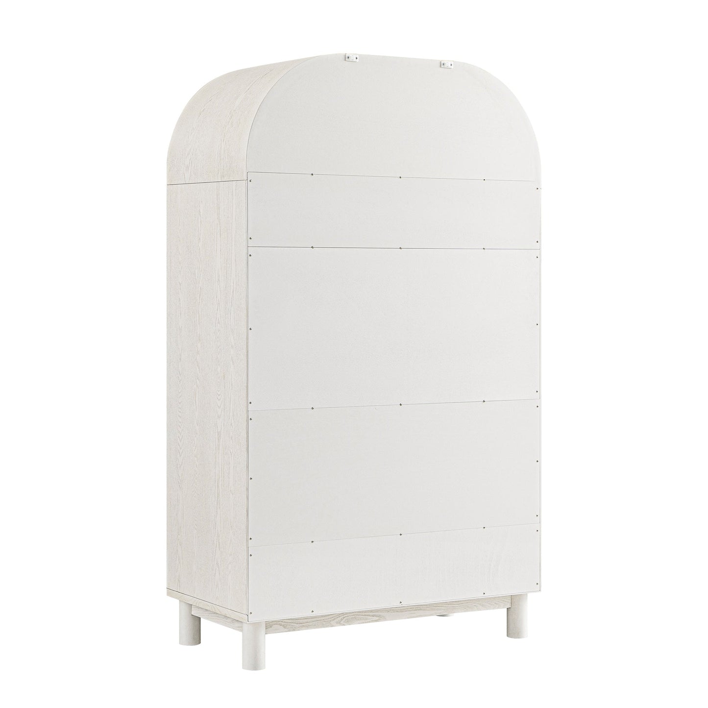 Armoire double Maude, frêne blanc lavé avec raphia