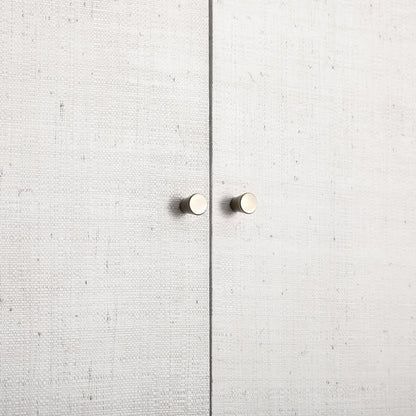 Armoire double Maude, frêne blanc lavé avec raphia