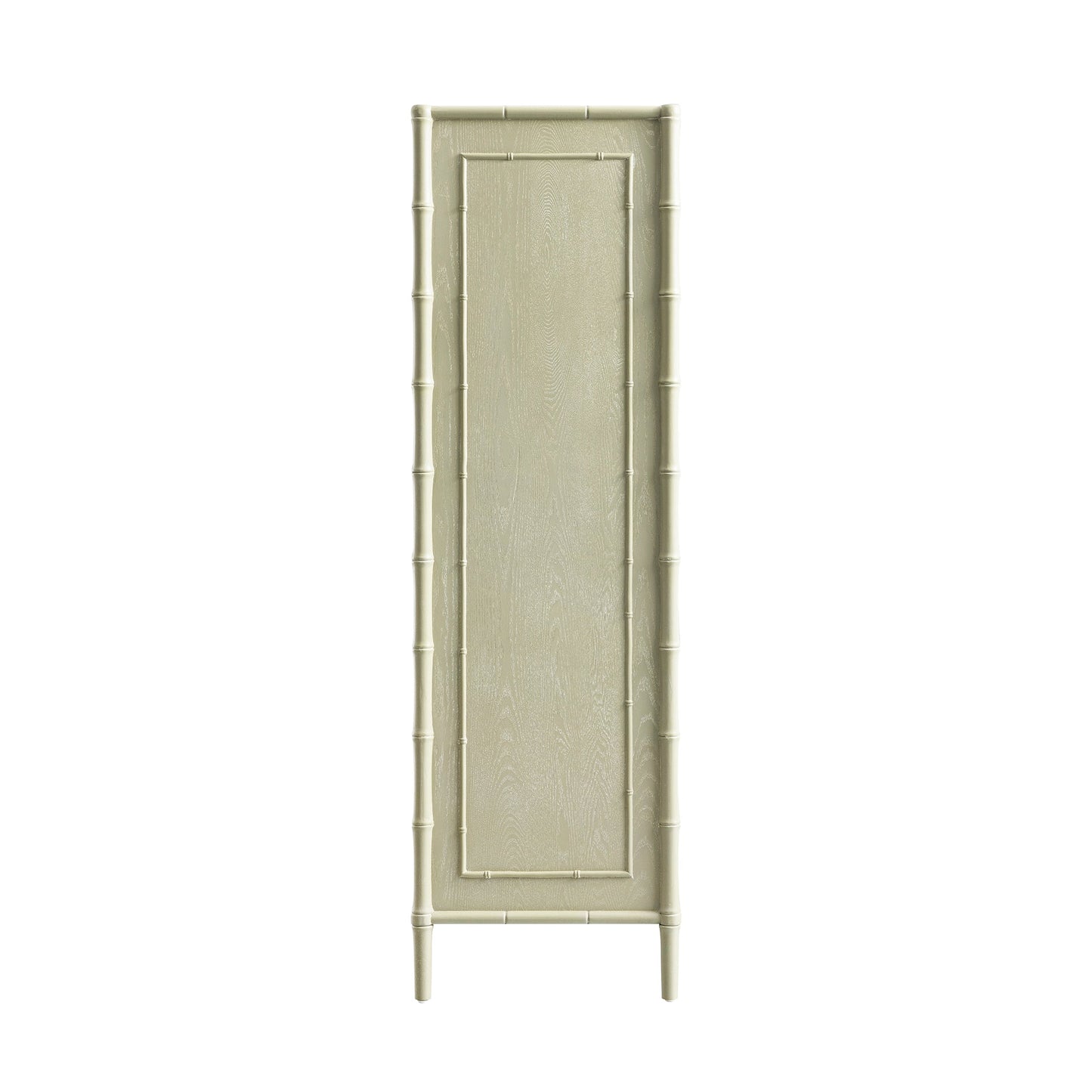 Armoire double en imitation bambou Elstowe, vert sauge
