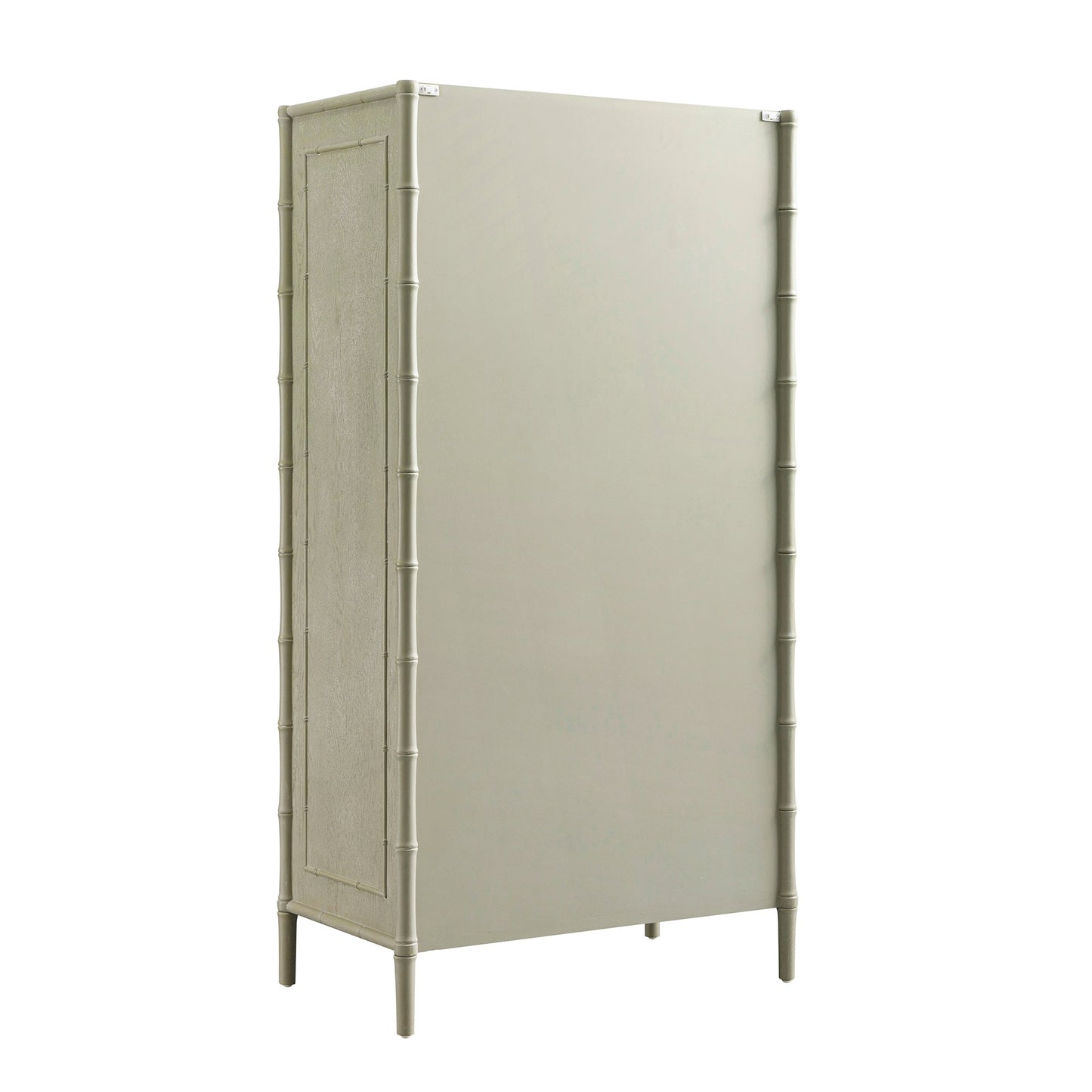 Armoire double en imitation bambou Elstowe, vert sauge