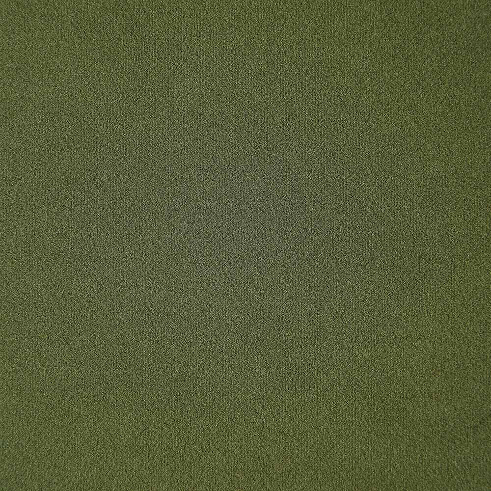 Lit à colonnes rembourré en velours vert mousse Galerie