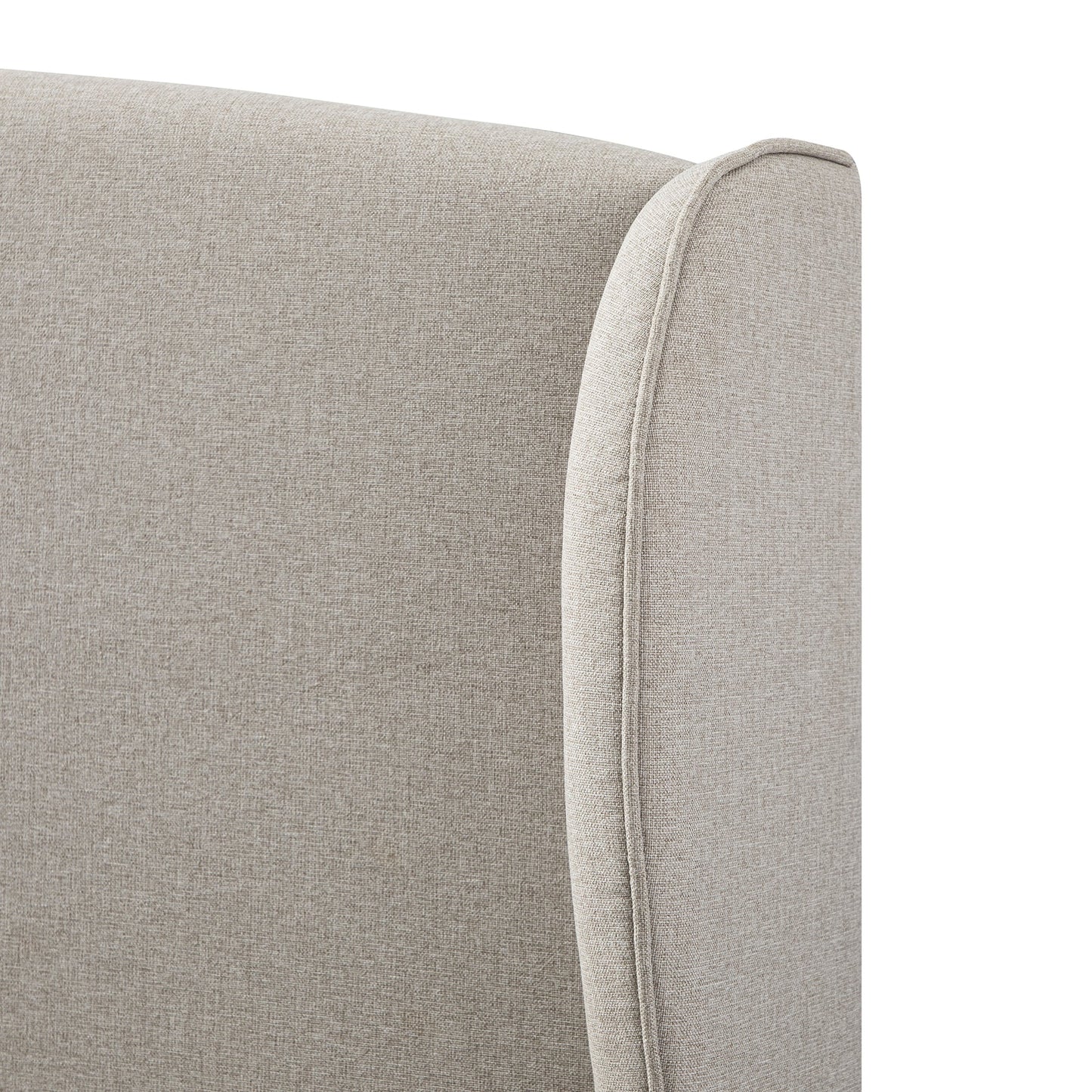 Lit de rangement rembourré Kimberly, tissu sable