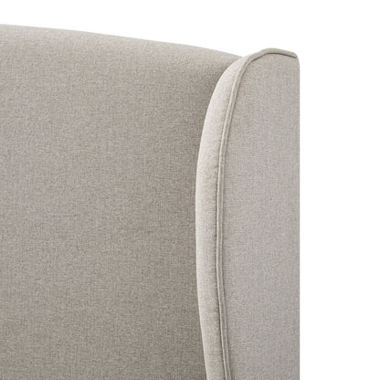 Lit de rangement rembourré Kimberly, tissu sable