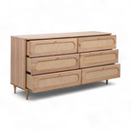 Commode à 6 tiroirs Frost Cane