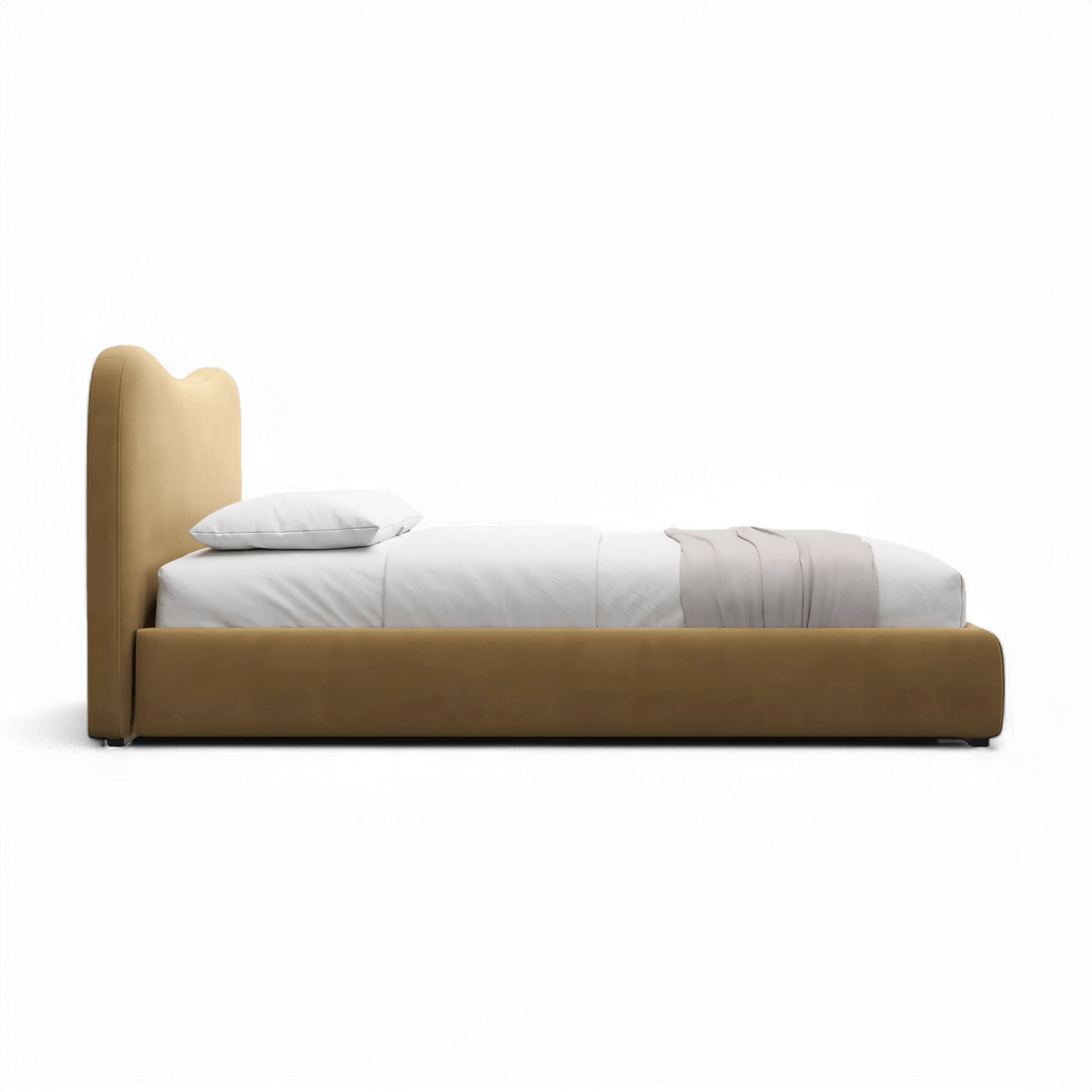 Lit Nido en velours camel