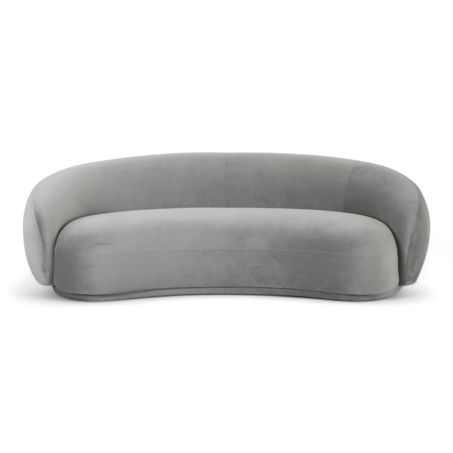 Canapé Urbana en velours gris clair